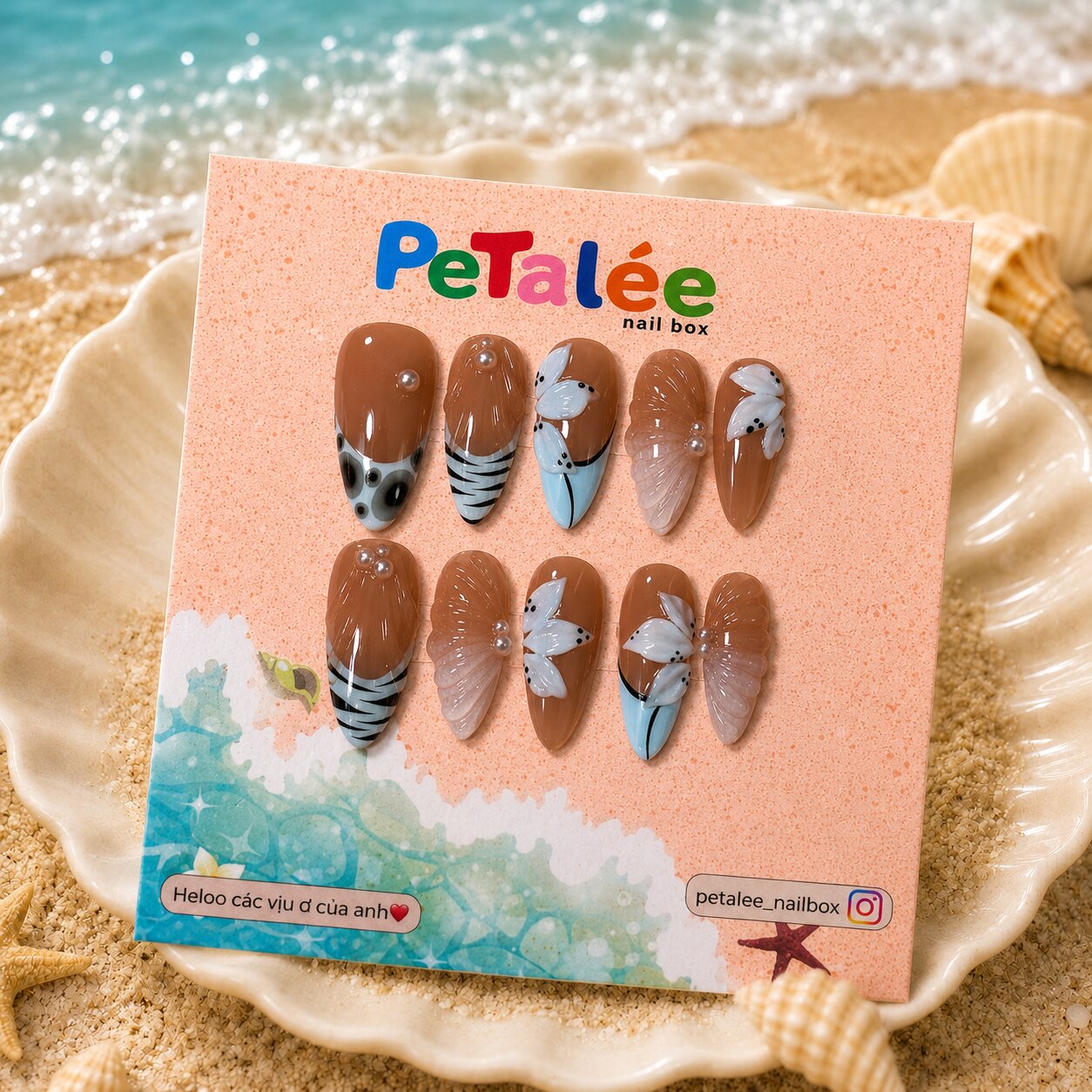 Petalée Caramel Sóng Xanh